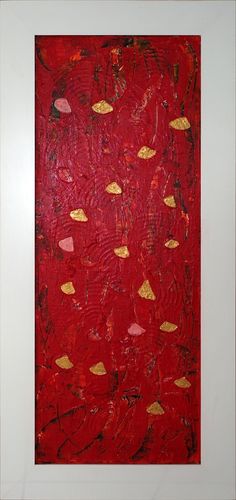 Zlatinky, 54 x 115 cm, akryl a latex na desce