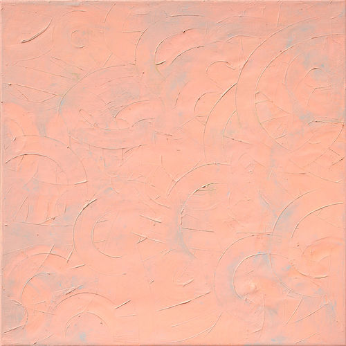 Pastelová, 90 x 90 cm, akryl a olej na plátně